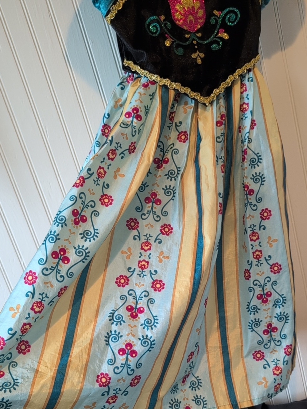 Little Adventures Girls Teal and Black Princess Costume Dress - Anna-Inspired - Picture 5 of 10